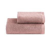 NELLA BIAGINI Set Asciugamani Bagno Viso e Bidet, Coppia Asciugamani Bagno, 100% Spugna di Cotone, 420 gr/mq, 110x60 cm+60x40 cm, Morbido, Assorbente, Tinta Unita. Modello: Minerva (Incenso)