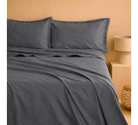 NELLA BIAGINI Set Lenzuola Matrimoniali, Completo Lenzuola, 100% Percalle di Cotone, 1 Lenzuolo sopra 250x290cm + 1 Lenzuolo sotto con Angoli 180x200cm + 2 Federe 80x50cm, Made in Italy, Modello: Judy