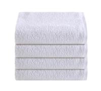 NELLA BIAGINI Telo Doccia Grande, Set da 4, Telo Bagno, 150x100 cm, 100% Spugna di Cotone, 420 gr/mq, per Sauna e SPA, Morbido, Resistente, Tinta Unita. Modello: Minerva