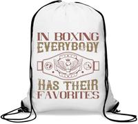 Nella boxe, ognuno ha il suo preferito Gym Sack Casual coulisse Bag Bianco