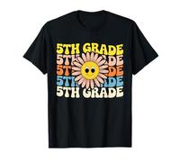 Nella mia era della quinta elementare Ritorno a scuola Retro Groovy 5th Grade Maglietta