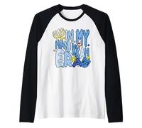 nella mia Era Hanukkah Pigiama ebraico Menorah Dreidel Maglia con Maniche Raglan