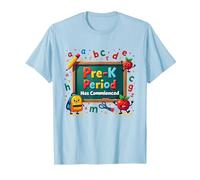 nella mia Era Pre-K: Il Periodo ha iniziato la Citazione Divertente della Scuola Maglietta, Uomo, Celeste, L