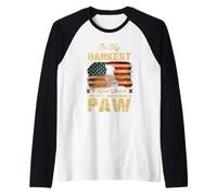 nella mia Ora più buia Quando Avevo Bisogno di Una Mano Ho Trovato Una Zampa Maglia con Maniche Raglan