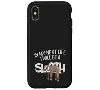Nella mia prossima vita sarò un bradipo Custodia per iPhone X/XS
