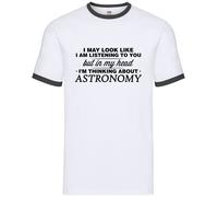 Nella Mia Testa Sono Astronomia - Ringer Uomo - Astronomo Scienza Pianeti Stelle
