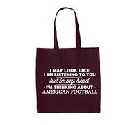 Nella Mia Testa Sono Football Americano - Borsa In Tela - Pro Bowl Super NFL