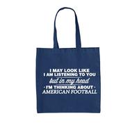 Nella Mia Testa Sono Football Americano - Borsa In Tela - Pro Bowl Super NFL
