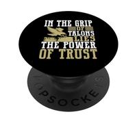 Nella morsa degli artigli giace il potere della fiducia Falconeria PopSockets PopGrip Adesivo
