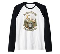 nella quiete La Terra Parla Cabina Tramonto Grafico Maglia con Maniche Raglan