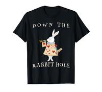 nella Tana del Coniglio Alice Wonderland White Rabbit Maglietta