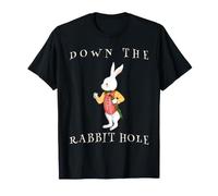 nella Tana del Coniglio Alice Wonderland White Rabbit Maglietta