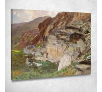 Nella Valle Del Sempione John Singer Sargent, jss115 quadro stampato su tela