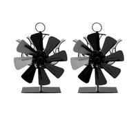 Nella ventola del bruciatore, bruciatori di tronchi per ventilatori per stufa, ventola del bruciatore di tronchi, ventola per camino a fuoco a calore a 8 lame che si calcano la distribuzione di calore