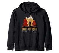 Nelle Dolomiti sono a casa Escursioni Sci alpinismo Dolomiti Felpa con Cappuccio