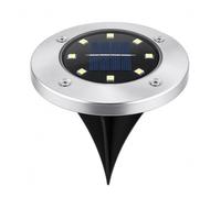 Nelle luci da terra, Luce A Disco Solare Da 8 LED(Black-White Light)