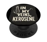 Nelle mie vene, cherosene per un look caldo e carico PopSockets PopGrip Adesivo
