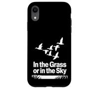Nell'erba o cielo anatra stormo caccia all'aperto scena arte Custodia per iPhone XR