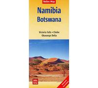 Nelles Map Landkarte Namibia - Botswana 1:1.500 000: reiß- und wasserfest, waterproof and tear-resistant, indéchirable et imperméable, irrompible & impermeable