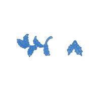 Nellie's Choice, Agrifoglio, 7.2 x 7.5 cm Fustelle, per Creare Biglietti, Natale, Scrapbooking, Fai da Te, DIY, Blu, 72x75mm