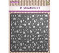 Nellie's Choice Cartella per Embossing 3D Coniglietti e Carote 15 x 15 cm - Cartelle per Goffratura e Accessori - Fai da Te, DIY, Biglietti, Artigianato, Scrapbooking e Journaling