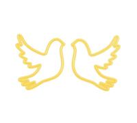 Nellie's Choice, Colombe, 4.5 x 9.5 cm Fustelle, per Creare Biglietti, Natale, Scrapbooking, Fai da Te, DIY, Giallo, 45x95mm