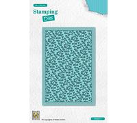 Nellie's Choice Fustella con Embossing, Rami Stamping Die, 9.5 x 14 cm Rechthoek, per Biglietti, Natale, Scrapbooking, Fai da Te, DIY, Blu, 95x140mm