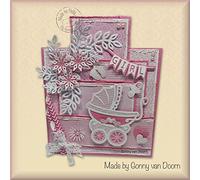 Nellie's Choice Fustella di Testo, Girl, Boy, 2 Fustelle, 3 x 5.1 cm, per Creare Biglietti, Natale, Scrapbooking, Fai da Te, DIY