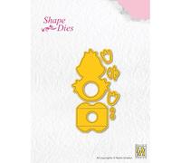 Nellie's Choice Fustella, Scatola di Coniglio per Uovo di Pasqua, 4.8 x 2.7 x 3.5 cm, per Fai da Te e Manualità, Giallo, 4,8 x 2,7 x 3,5 cm