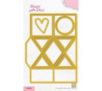 Nellie's Choice Fustella Triangolo, 11.3 x 15.3 cm, Wrapping Die per Scatole, Gift Boxes, Regali di Natale, DIY, Giallo, 113 x 153mm