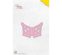 Nellie's Choice Nellie’s Choice Fustella Pieghevole-Stella-Folding Die-3,8 x 2,8 cm-per Creare Biglietti, Natale, Scrapbooking, Fai da Te, DIY, Rosa, 3.8 x 2.8 cm