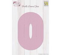 Nellie's Choice Ovale-14 Fustelle Multi Cornice da 1,3 x 6 a 9 x 13,5 cm-per Creare Biglietti, Natale, Scrapbooking, Fai da Te, DIY, Rosa, Taglia Unica