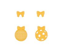 Nellie's Choice, Palline Fustelle, 3.6 x 4.3 cm, per Creare Biglietti, Natale, Scrapbooking, Fai da Te, DIY, Giallo, 20x22 / 36x43mm