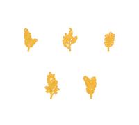 Nellie's Choice, Rami Fustelle, da 3.3 x 2.5 a 4.6 x 3.5 cm, per Creare Biglietti, Natale, Scrapbooking, Fai da Te, DIY, Giallo, 44x35 / 44x25 / 33x25 / 46x23 / 41x26mm