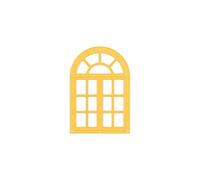 Nellie's Choice SD180 - Fustella per finestre, 6,8 x 9,7 cm, per fai da te, per scrapbooking, Natale e fai da te, colore: giallo, 68 x 97 mm