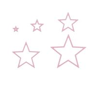 Nellie's Choice Stella, 5 Fustelle Multi Cornice, 10.9 x 11.5 cm, per Creare Biglietti, Natale, Scrapbooking, Fai da Te, DIY, Rosa, 109mmx115mm