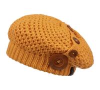 Nelly Berretto Basco a Maglia by Chillouts senape One Size