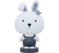 NelQuieOra LAMPADA DA COMODINO E DA TAVOLO, L'ACCHIAPPASOGNI BUNNY GRIGIO CON ACCENSIONE TOUCH