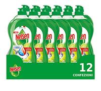 Nelsen Classico Limone, Detersivo per Piatti a mano, sgrassa a fondo con Azione Rinfrescante sulle Stoviglie, confezione risparmio da 12 flaconi da 850 ml
