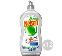 Nelsen Set 12 Piatti Carboni Attivi 900Ml Detersivi E Pulizia della Casa