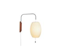 Nelson Cigar Lampada da Parete Piccola Off-White con Cavo