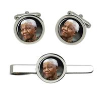 Nelson Mandela Gemelli E Fermacravatta Set
