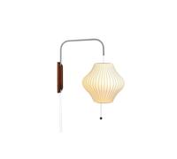 Nelson Pear Lampada da Parete Piccola Off-White con Cavo