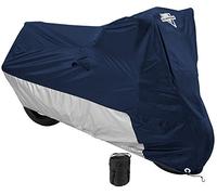 Nelson-Rigg Copertura Deluxe per Moto, Protezione dalle intemperie, UV, Prese d'Aria, Protezione dal Calore, Fodera per Parabrezza, Borsa a Compressione, Occhielli XL, Adatta per Cruiser di Medie