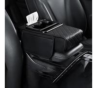 nelyouno Cuscino Bracciolo Auto, per Alfa Romeo Sportiva Giulia Stelvio Mito Giulietta Tonale Antiscivolo Protezione Console Centrale Auto Centrale Copri Accessori Auto,F