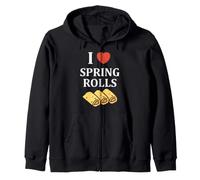 Nem Food Funny Simple Quote I Love Spring Rolls Felpa con Cappuccio