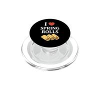 Nem food funny simple quote I love spring rolls PopSockets PopGrip per MagSafe