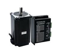 NEMA 34 CNC stepper electronic starter 86X156mm 12.5N.m 5.5A Diameter 14mm Nema34 1700Oz-in +dm860h / dma860h NWPNLXEA(With DM860 Driver,Single Shaft)
