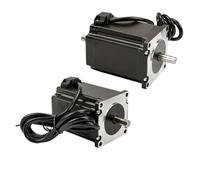 Nema23 57HS76 Stepper Motor 2 Phase 4-Leads 1.8N.m 3A 76mm Length D 6.35mm/8mm for CNC 3D Printer Monitor Equipment(6.35mm Single Shaft)