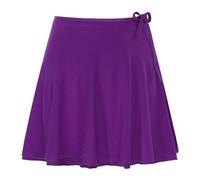 NEMAA Gonnellino a Portafoglio da Balletto Women Girls Chiffon Ballet Dance Skirt Classical Leotard Chiffon Skate Wrap Scarf Skirts Practice Training Dancewear (Color : Purple, Size : One Size)